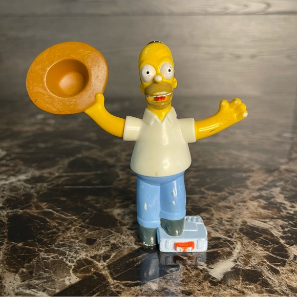 Toys Homer Simpson Burger King Action Figures From Kids Meal 207 No